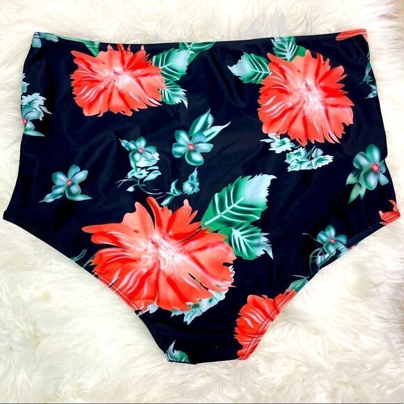 Cocoship | XXL high waisted bikini, hibiscus, 🌺 tropical,bathing suit ta… - Picture 3 of 7